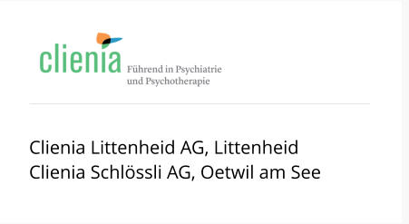 Clienia Littenheid AG, Littenheid Clienia Schlssli AG, Oetwil am See